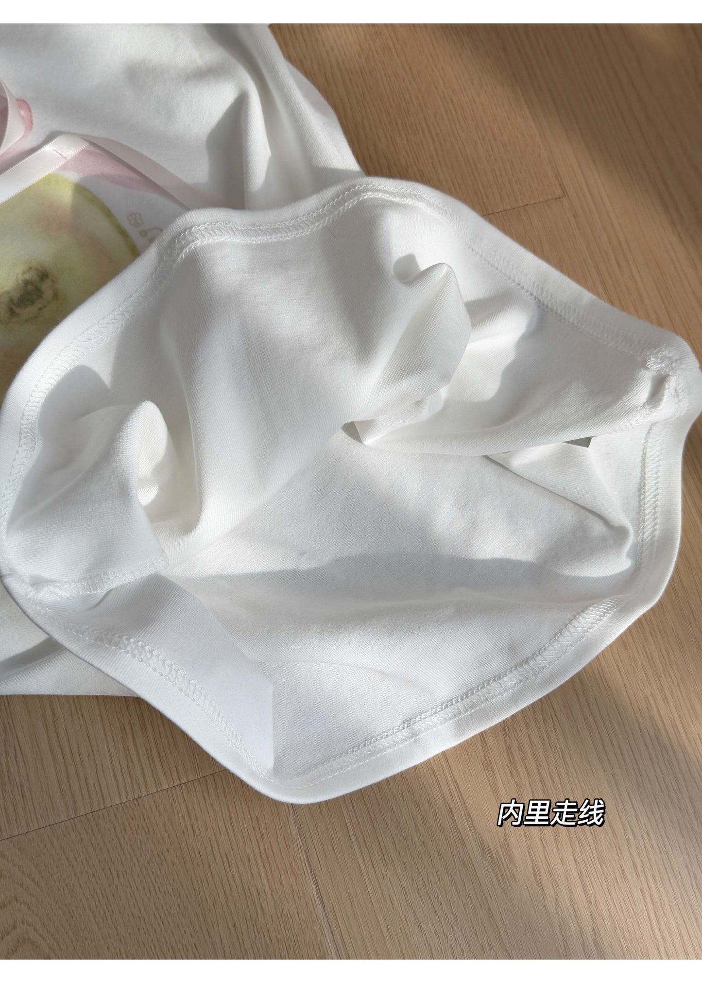 【F60418】實拍青澀拾光印花短袖T恤250526
