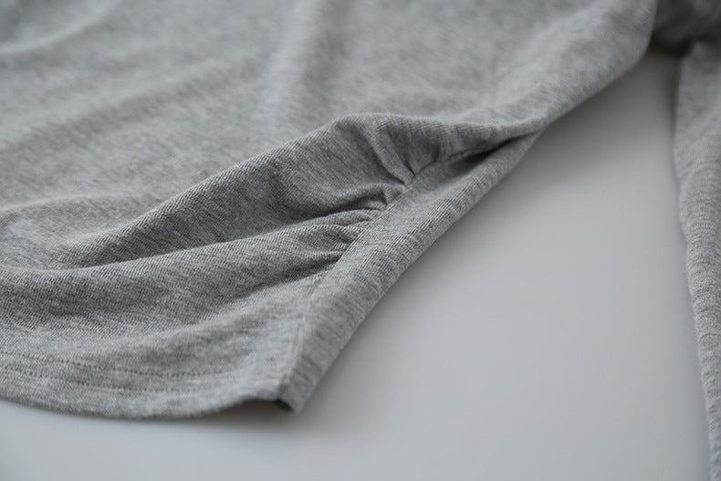 【LD11139】實拍混紡棉高質感印花長袖T恤260128