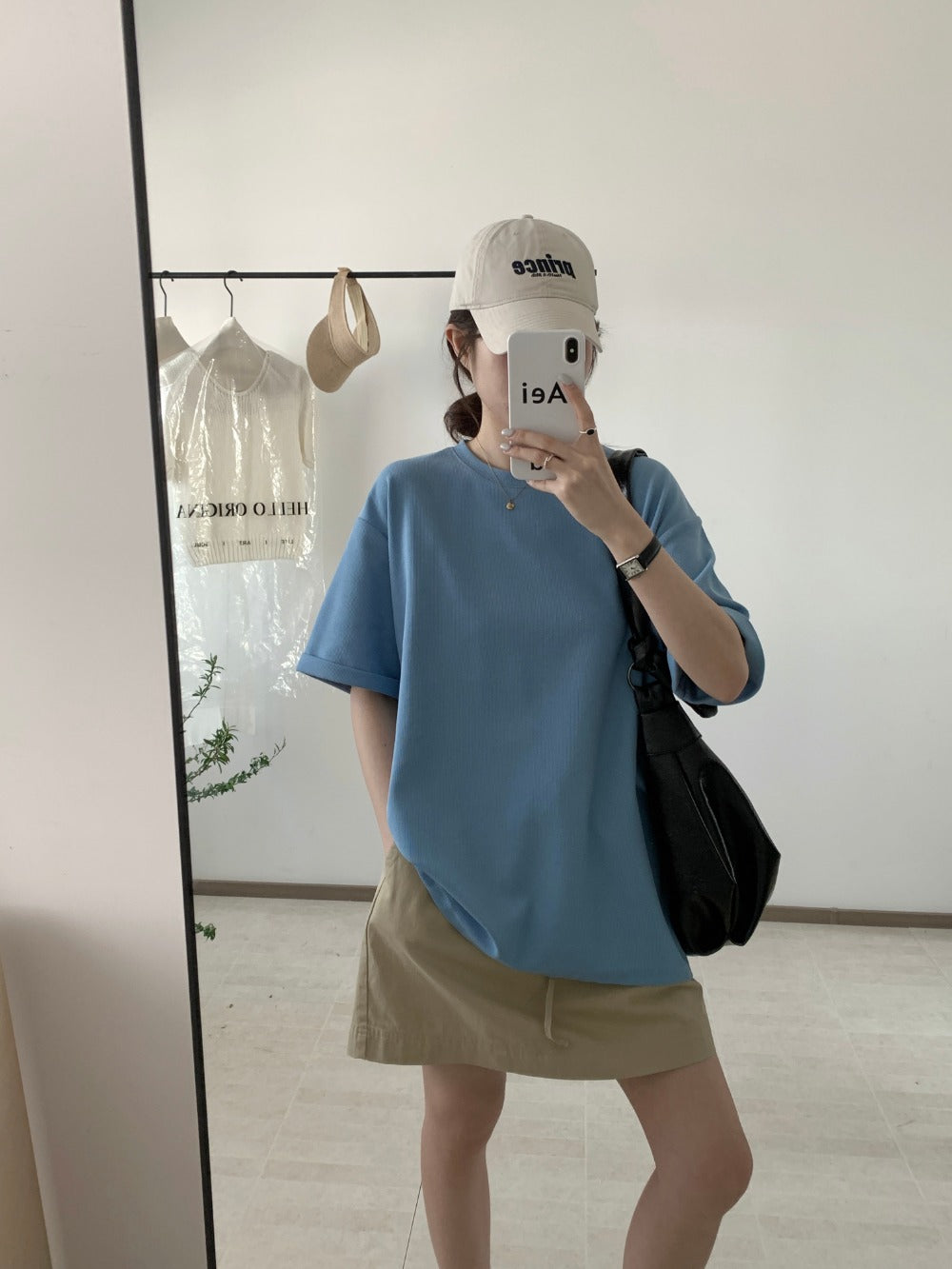 【F60177】實拍情侶可穿9色寬鬆純色短袖T恤250218