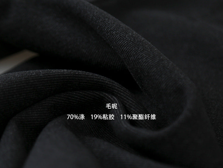 【LD3251】實拍S~XL雅痞奶奶直筒毛呢闊腿褲251006
