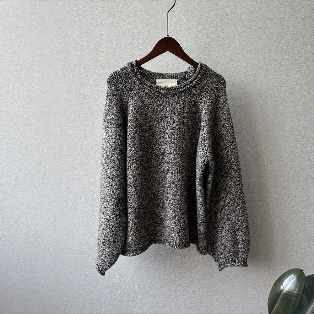 【Y276】實拍冬季軟糯慵懶保暖針織毛衣(棉羊毛10%)251106