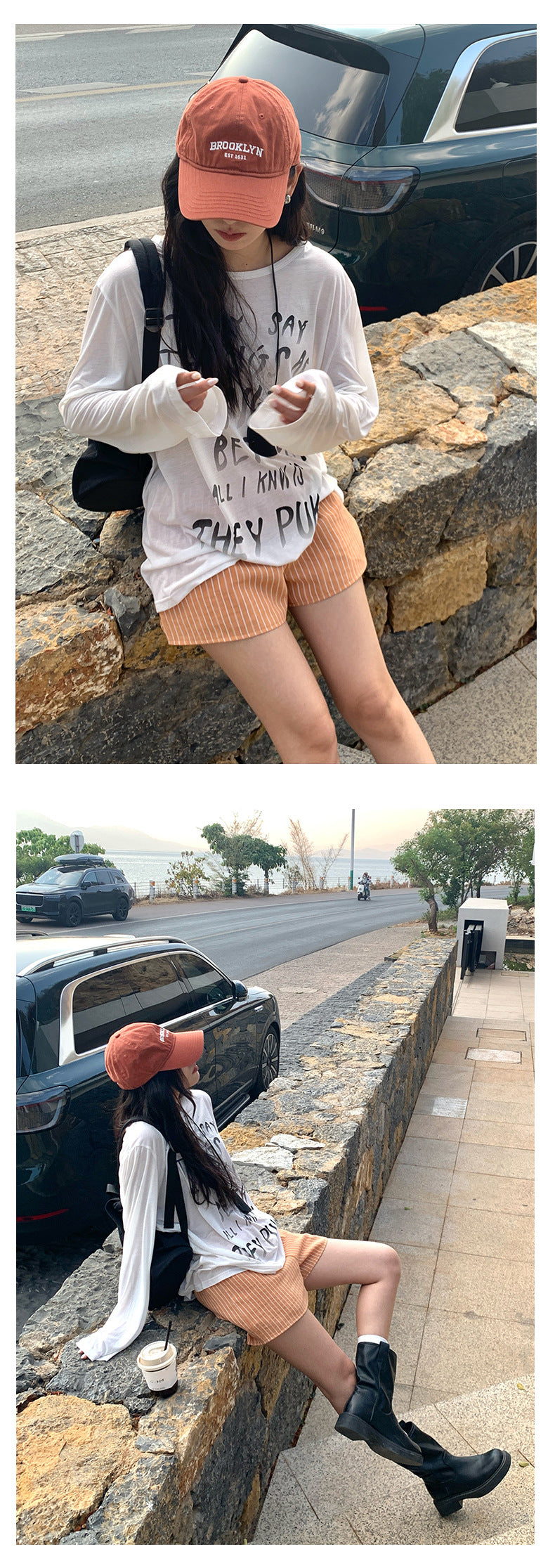【H5185】實拍夏天清新寬鬆直筒休閒短褲250415