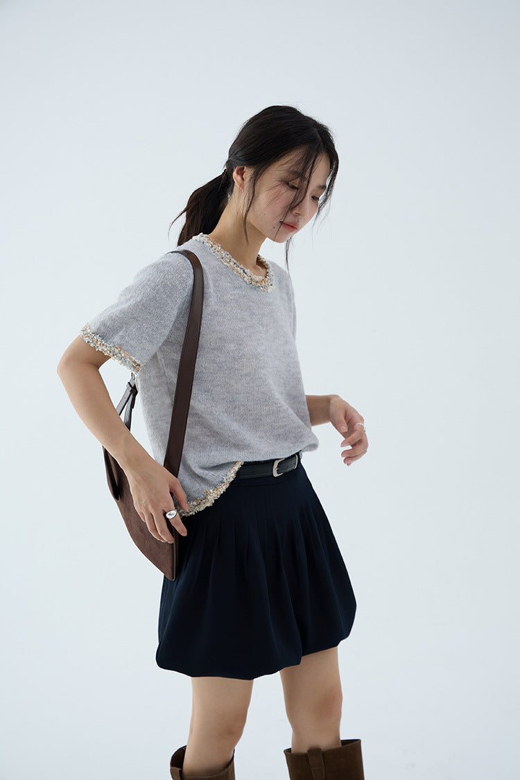 【L3148】實拍S~XL初秋時尚辣妹高腰花苞裙(內有安全褲)250827