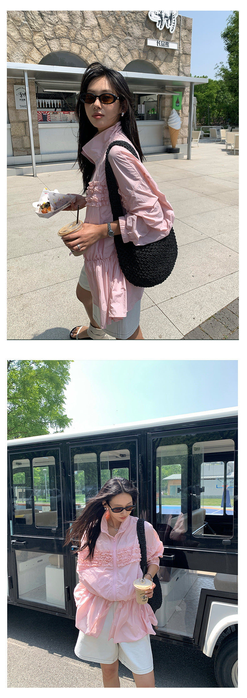 【H5292】實拍夏天個性時髦微甜防曬外套250603