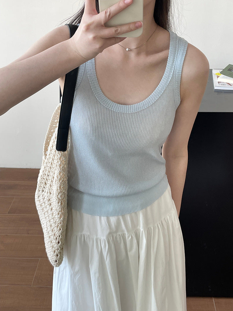 【cimYL219】實拍春夏顯瘦百搭針織背心250403