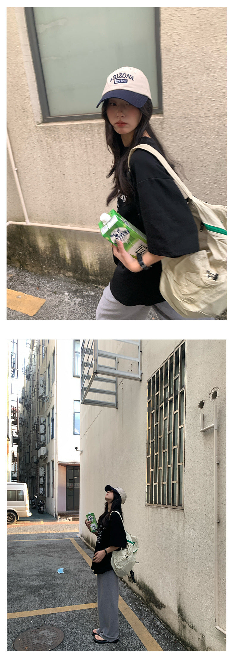 【H5019】實拍早春寬鬆隨興感字母棉質短袖T恤250210