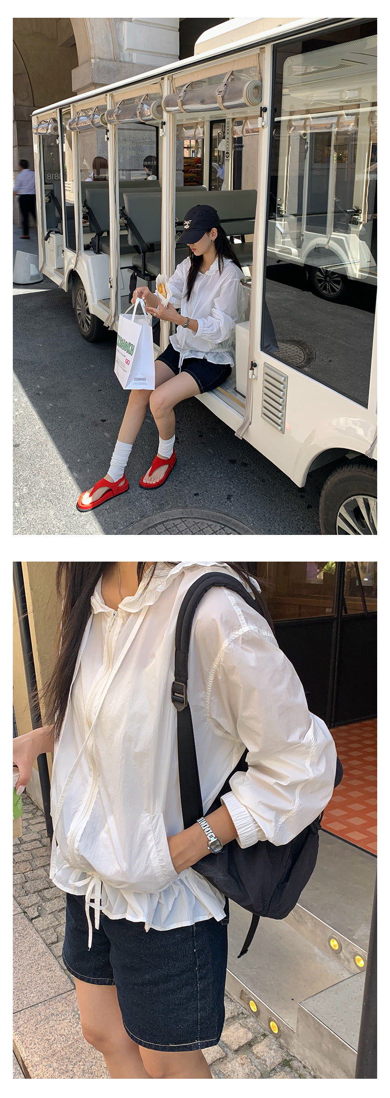 【H5206】實拍S~XL夏季復古高腰寬鬆直筒牛仔短褲250422