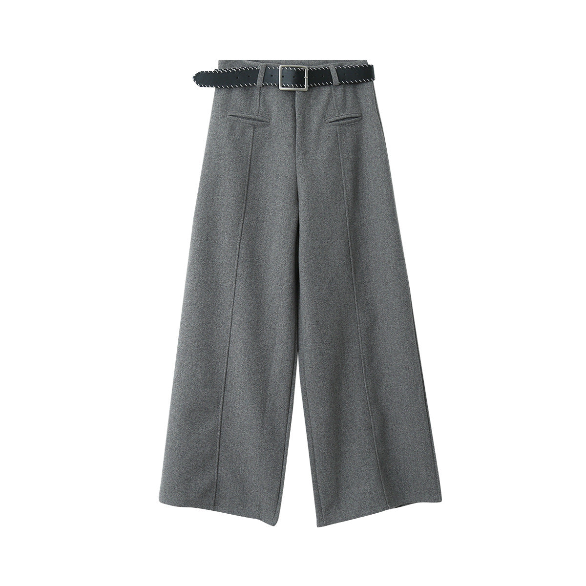 【LD11011】實拍S~XL設計感毛呢西裝闊腿褲251110