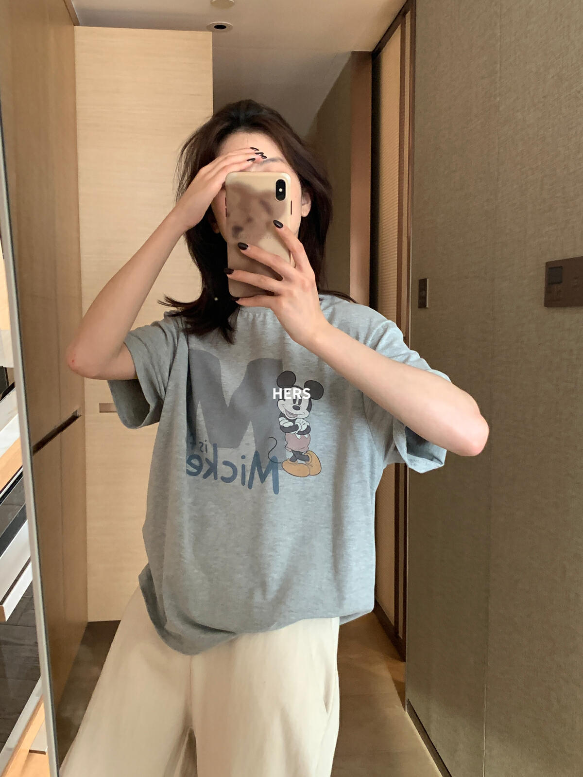 【L20610】實拍簡約日常印花寬鬆舒適短袖T恤250602