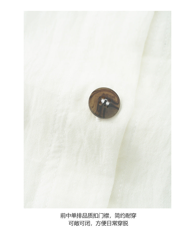 【H5295】實拍韓系夏氣質寬鬆防曬襯衫250603