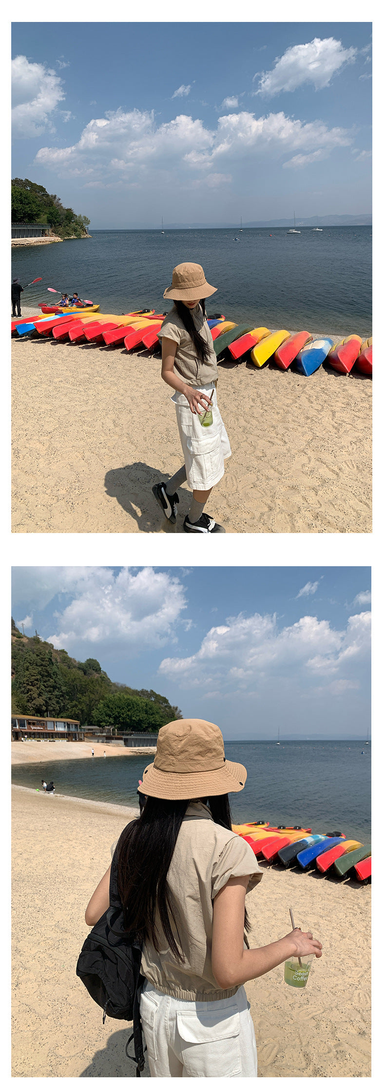【H5136】實拍夏季工裝率性立領雙頭拉鍊外套上衣250324