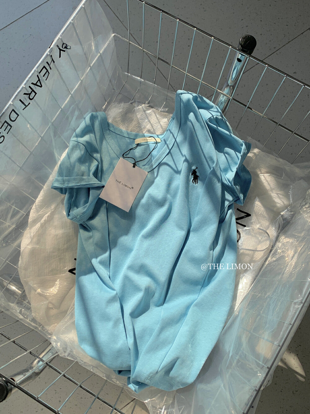 【LTM0966】實拍檸檬小馬刺繡休閒短袖T恤250414