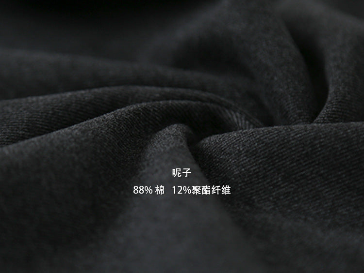 【LD3265】 實拍秋冬後開叉毛呢直筒高腰裙251020