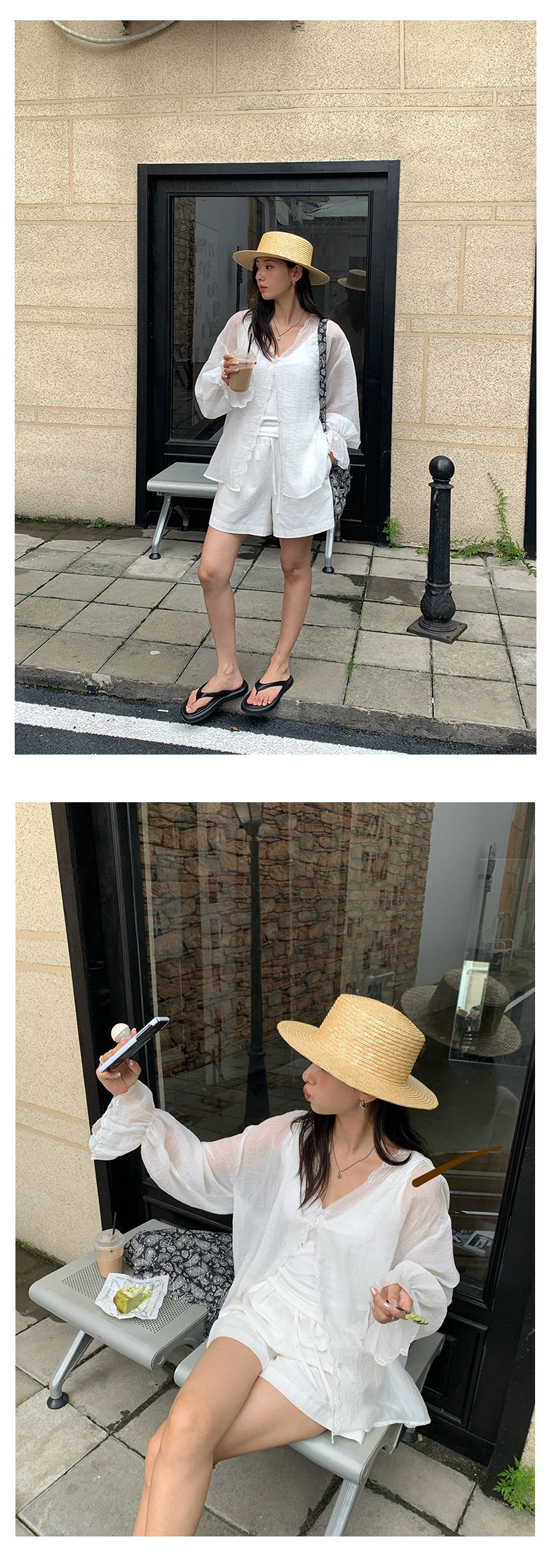 【H5257】實拍夏季韓系棉麻A字短褲250513