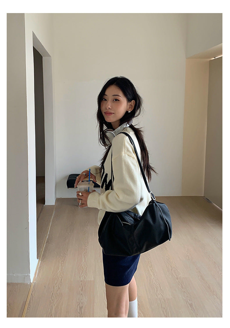 【H5436】實拍美式大提花慵懶寬鬆針織毛衣250916