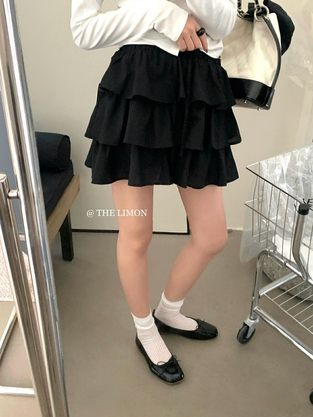【L8312】實拍夏季學院小格子蛋糕裙高腰短裙250505