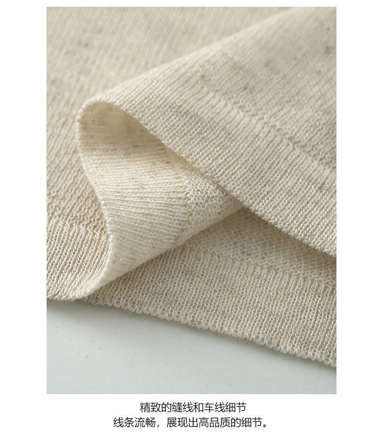 【H5238】實拍夏日涼雙含亞麻針織新背心250506