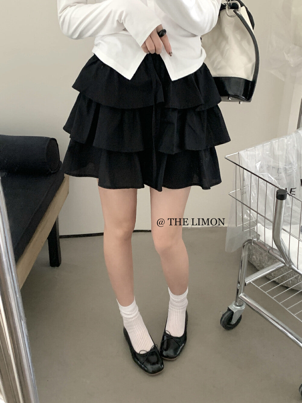 【L8312】實拍夏季學院小格子蛋糕裙高腰短裙250505