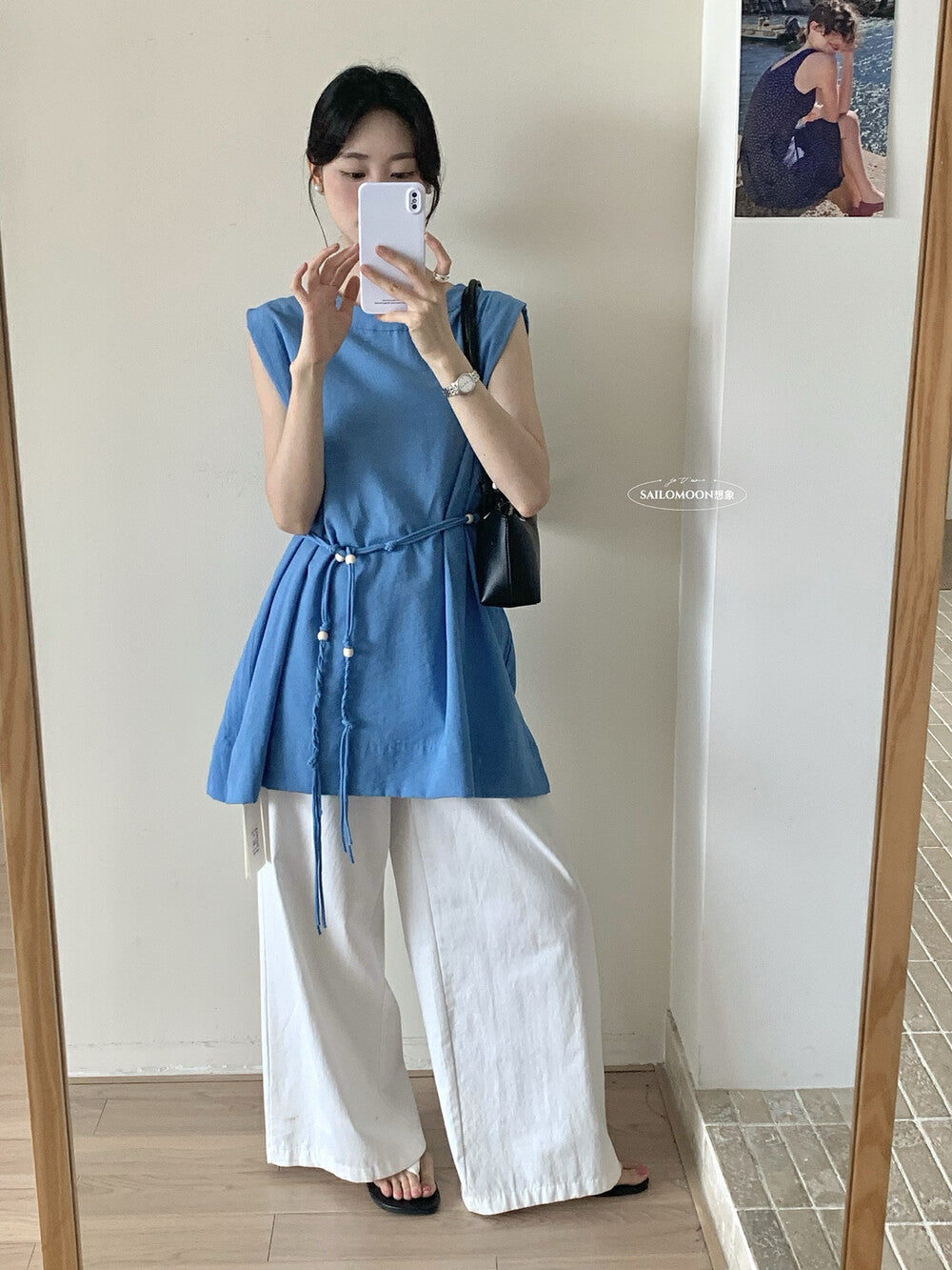 【L10088】實拍夏季日常棉麻長上衣250505