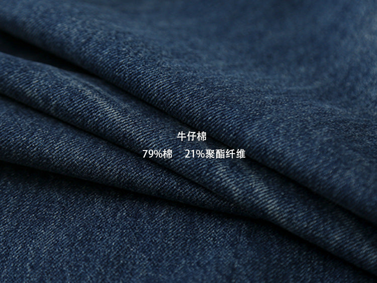 【LD3169】實拍S~XL美式牛仔水洗貓須高腰牛仔褲250908