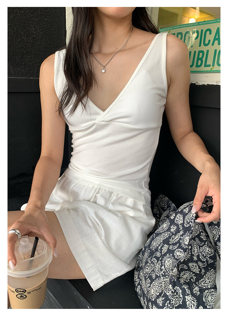 【H5255】實拍夏天修身無袖針織背心250513
