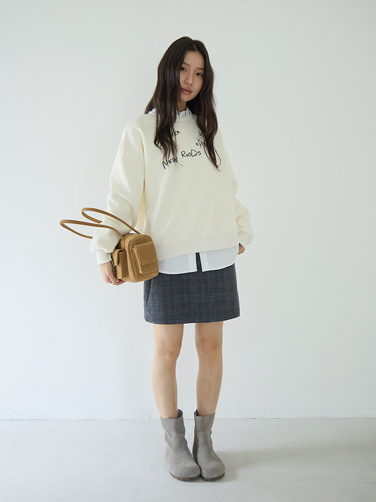 【LD3270】 實拍精品刺繡珠寬鬆厚款長袖衛衣(加絨)251020