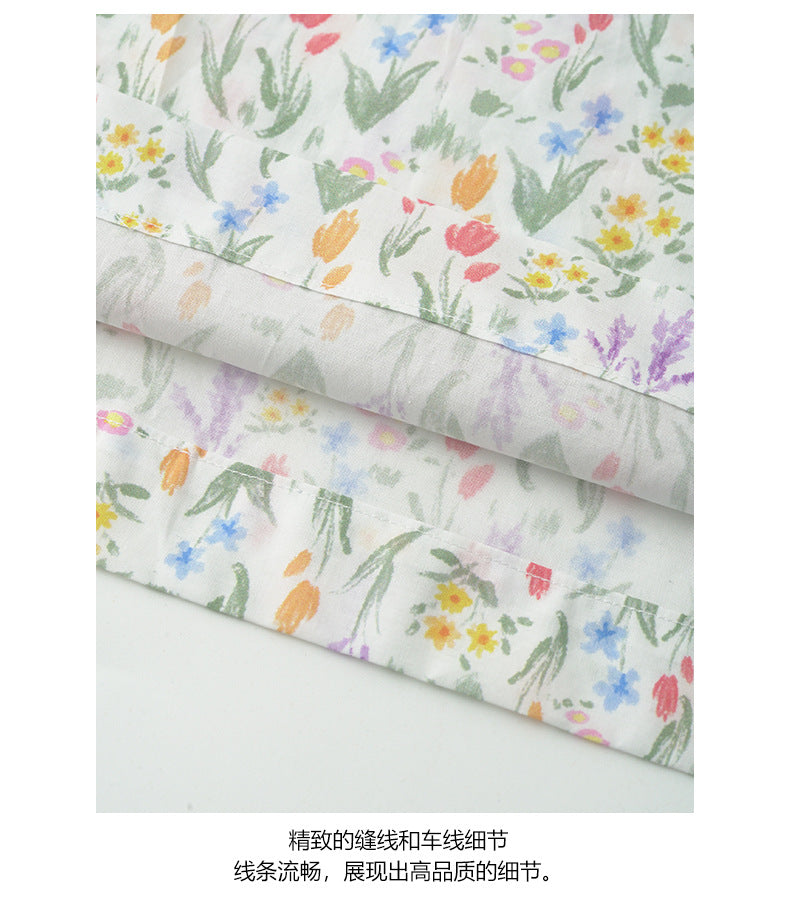 【H5334】實拍夏日碎花清新感吊帶上衣250624