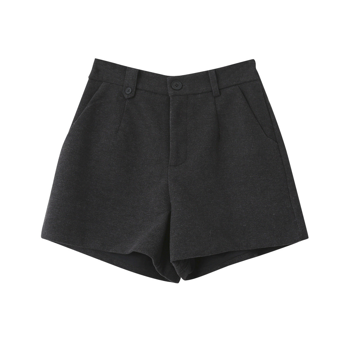 【LD11044】實拍厚款毛呢西裝短褲後鬆緊腰251202