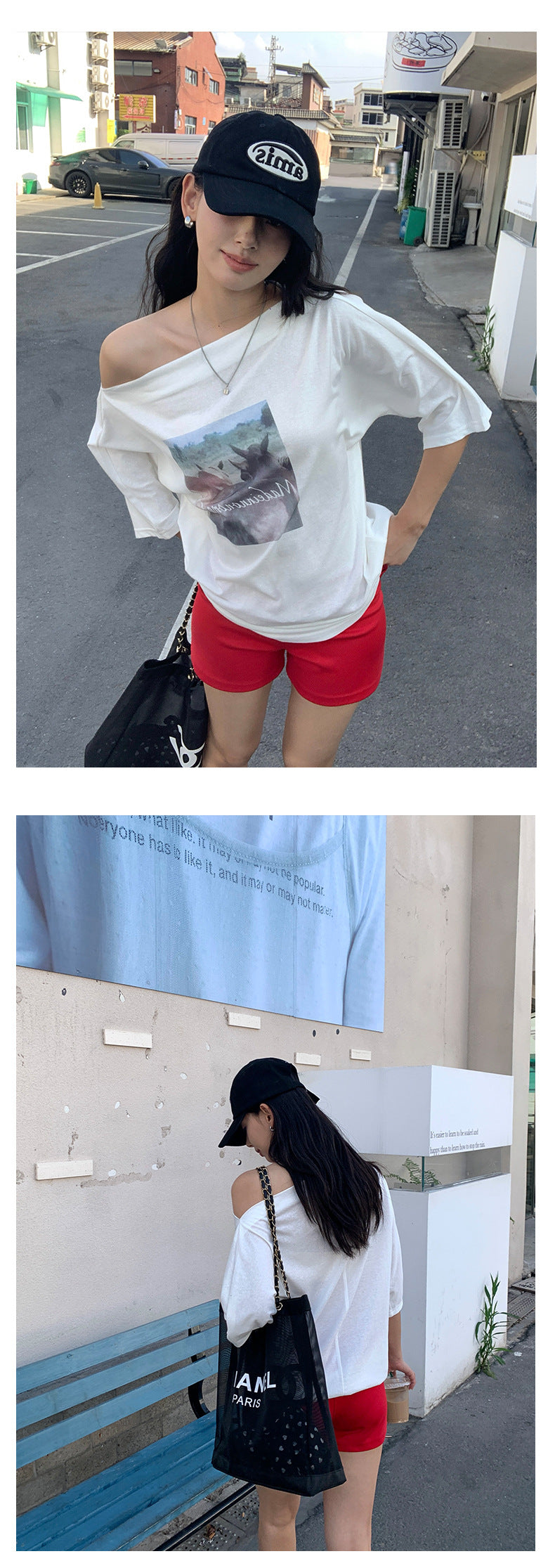 【H5278】實拍韓系甜辣小荷葉鬆緊腰微彈短褲250520
