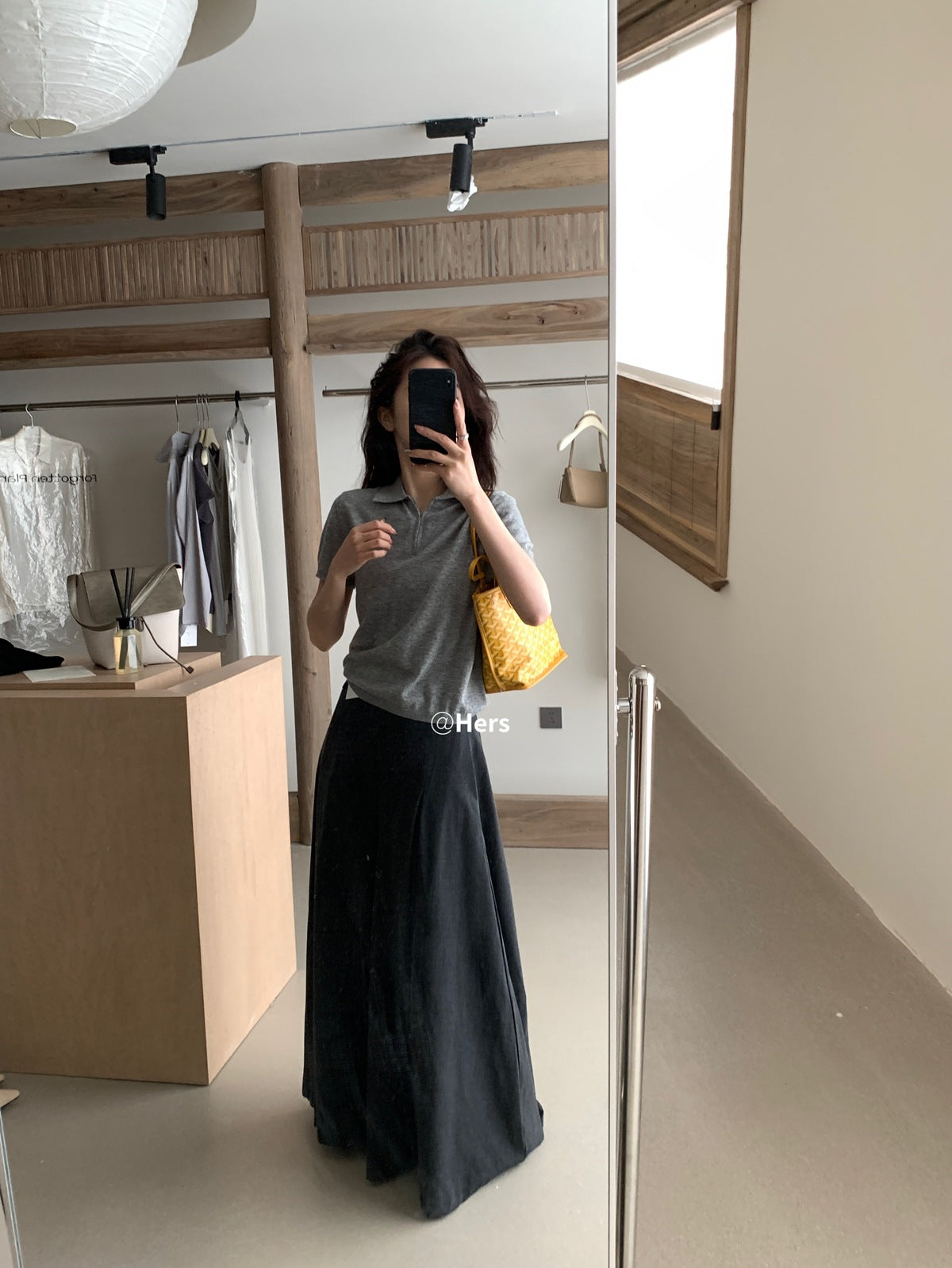 【hers20405】實拍HERS夏季簡約針織polo衫250505