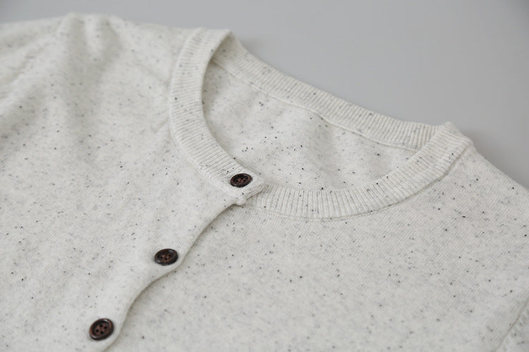 【LD3196】實拍刺繡小花長袖針織小外套250929