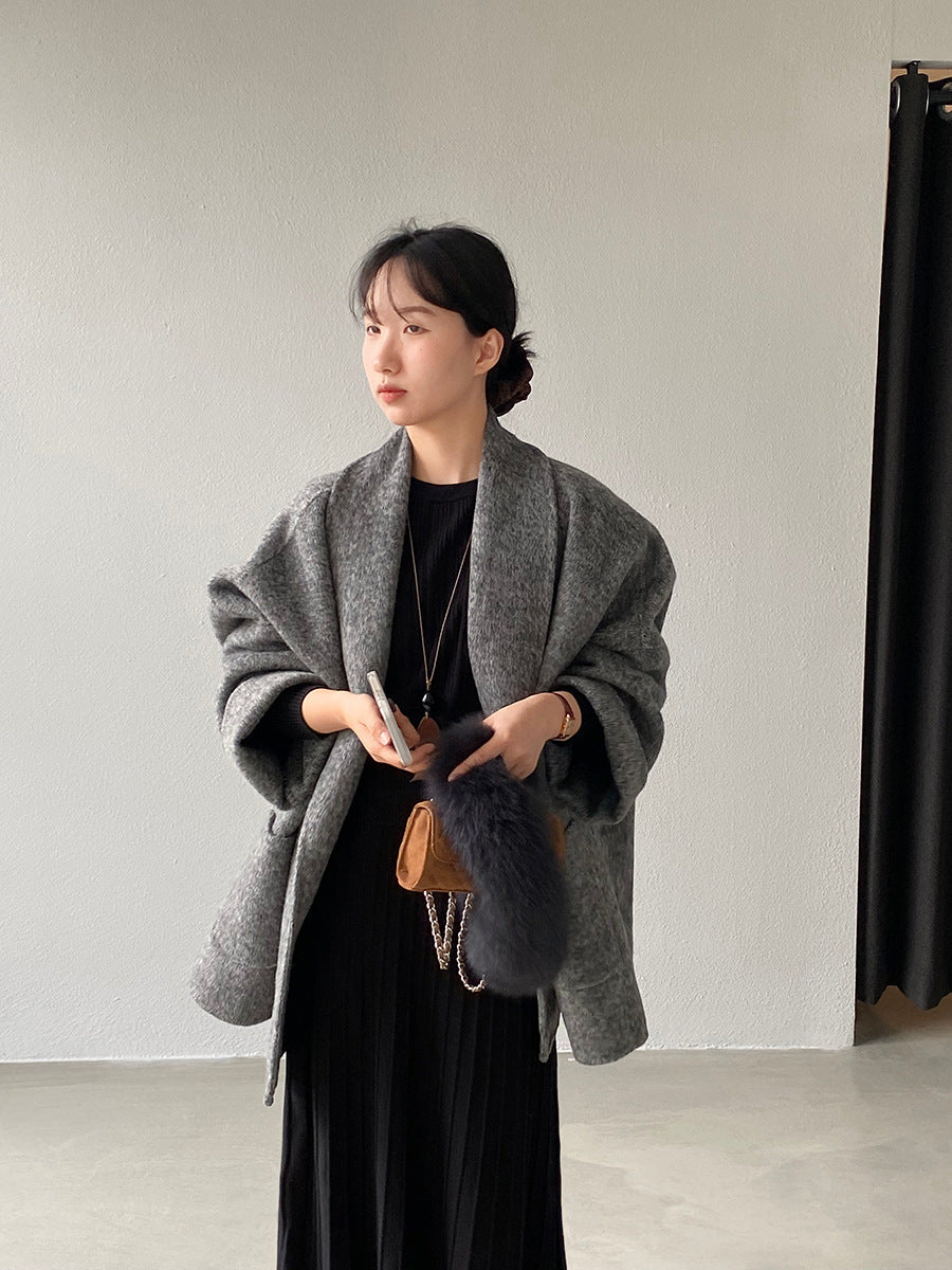 【cimz519】實拍冬天澳羊毛100%雙面呢大衣外套251201