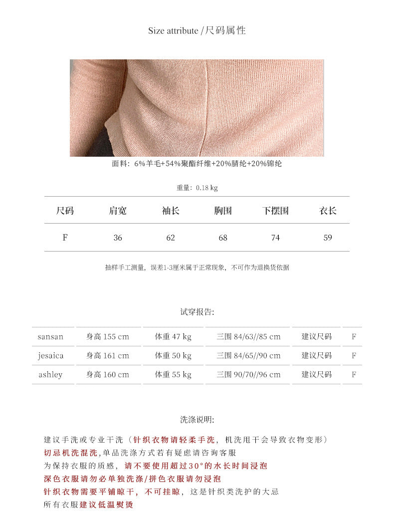 【Y20】實拍韓國早春 法式V領開口針織衫YY25早春