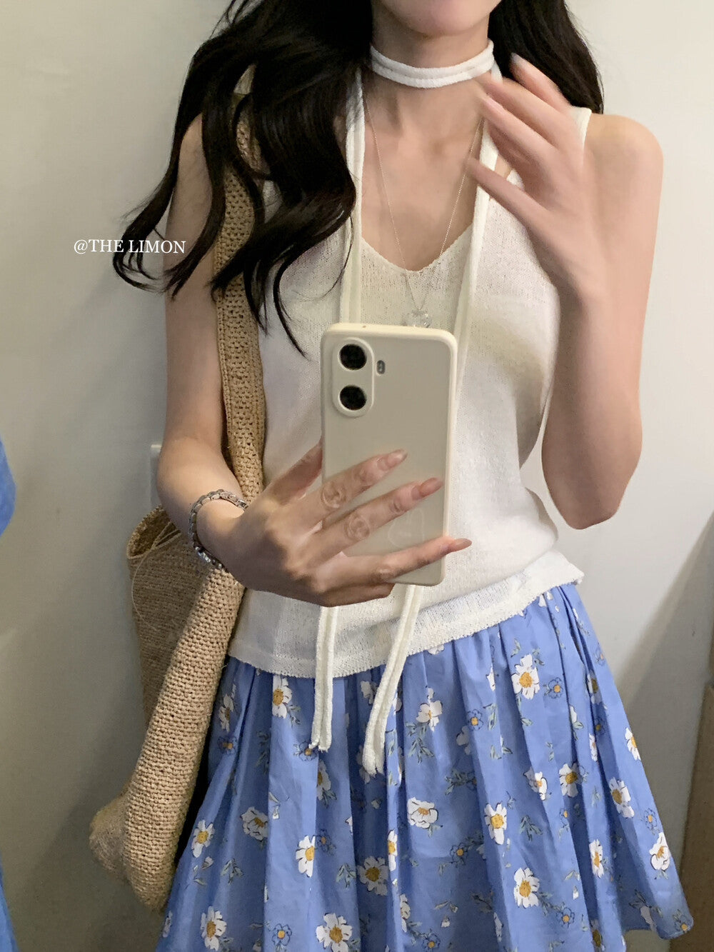 【LSC1058】實拍夏季甜美V領針織吊帶背心250505
