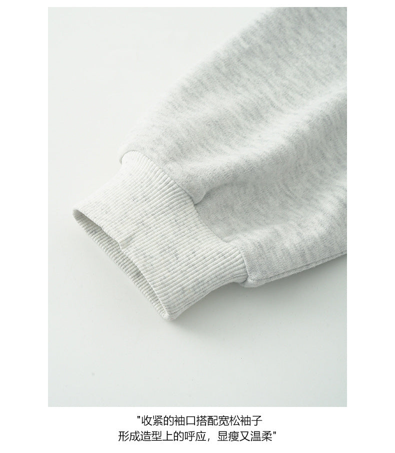 【H5433】實拍韓系愛心印花圓領長袖衞衣250916