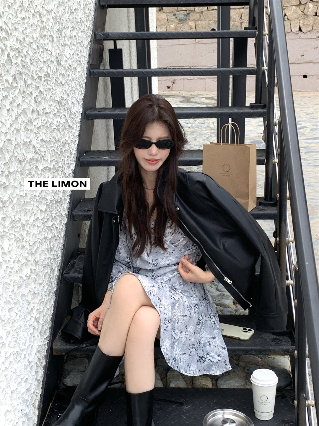 【L9072】實拍檸檬家法式甜美雪紡碎花收腰顯瘦短洋裝250901