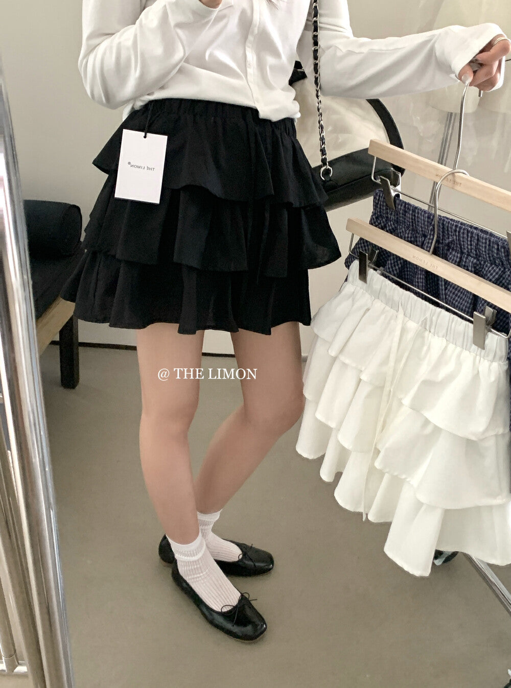 【L8312】實拍夏季學院小格子蛋糕裙高腰短裙250505