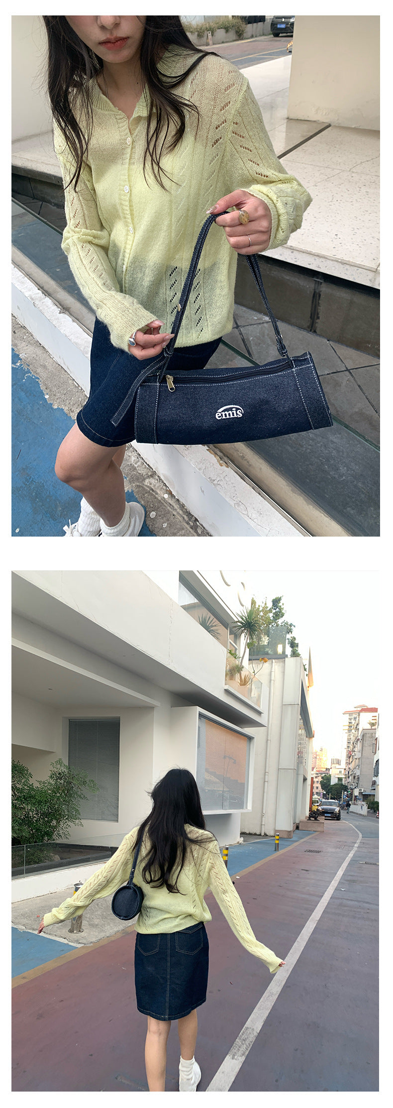 【H5035】實拍早春温柔鏤空長袖毛針織衫250210