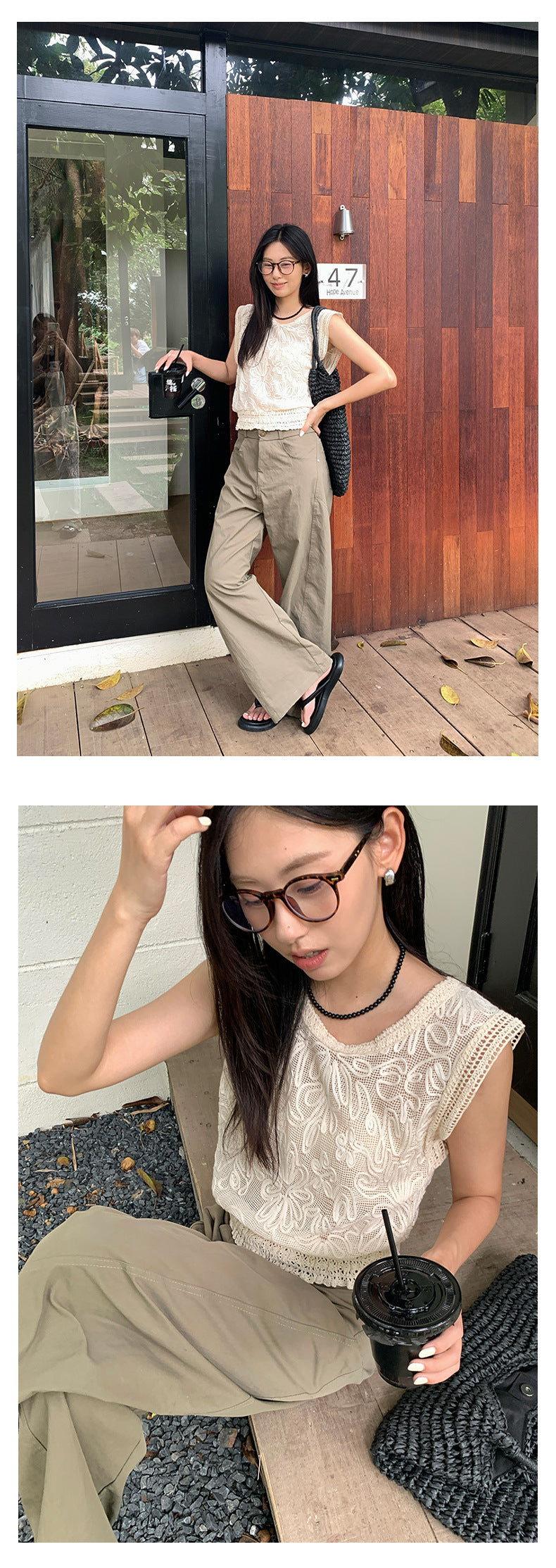 【H5327】實拍小眾法式復古蕾絲背心250617