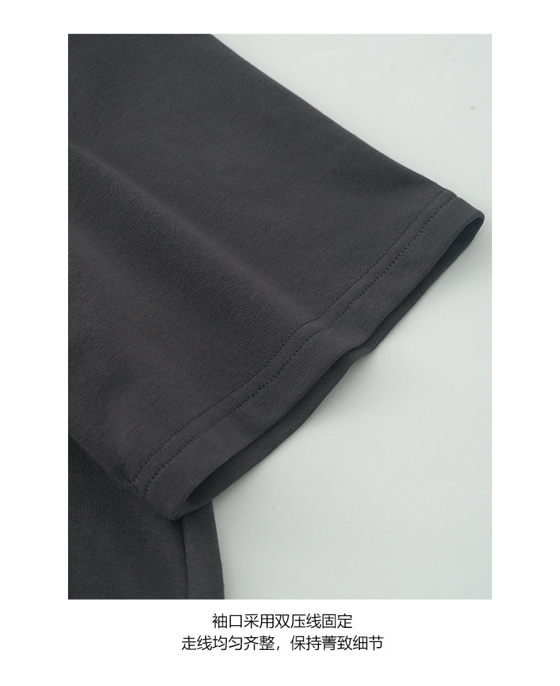 【H5372】實拍復古卡通棉感印花T上衣250715