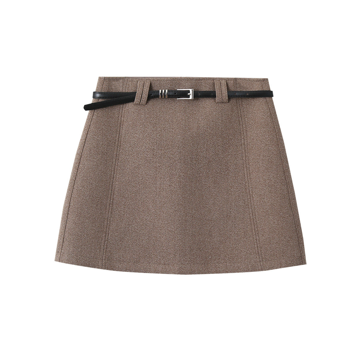 【LD11032】實拍S~XL羊毛絨超瘦高腰A字裙羊毛10%(內有安全褲+皮帶)251124