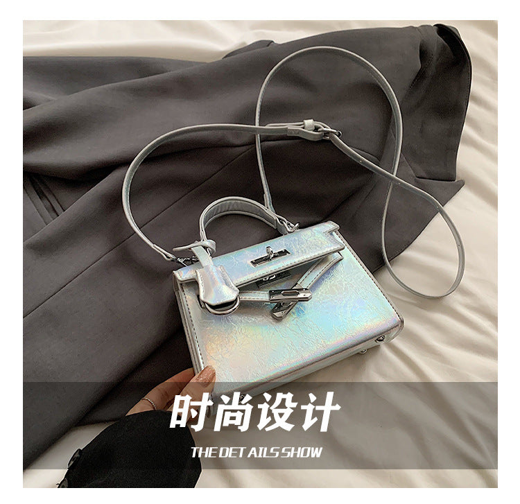 【BXQD2433】實拍夏天銀色手提肩背凱莉包240601