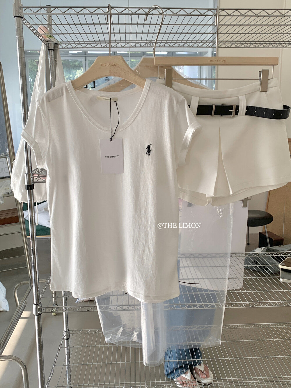 【LTM0966】實拍檸檬小馬刺繡休閒短袖T恤250414