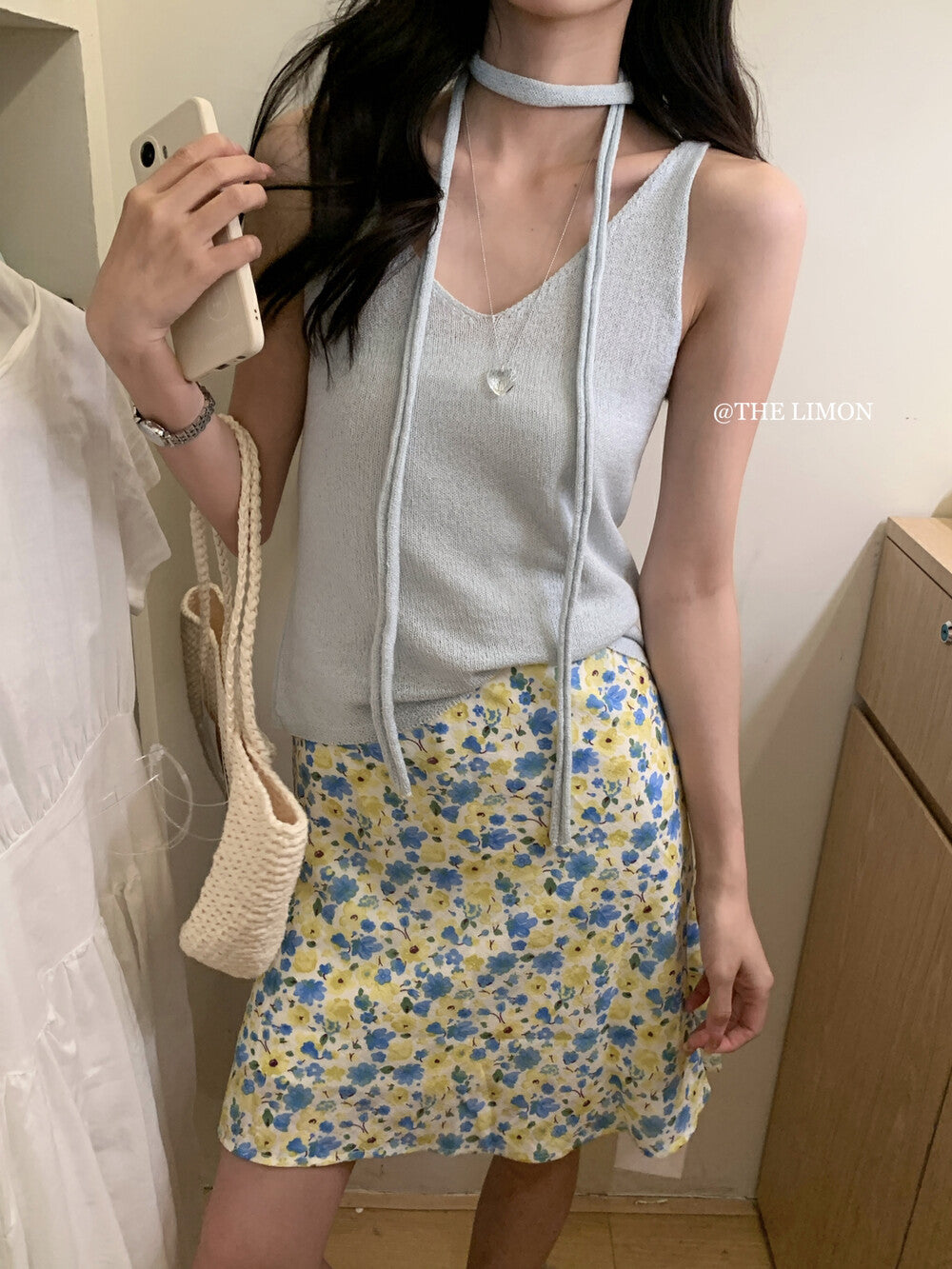 【LSC1058】實拍夏季甜美V領針織吊帶背心250505