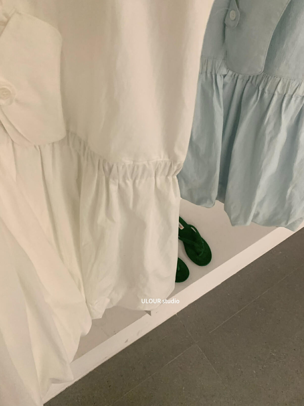 【L92807】實拍春夏甜美花苞裙短袖連衣裙+小包包250505