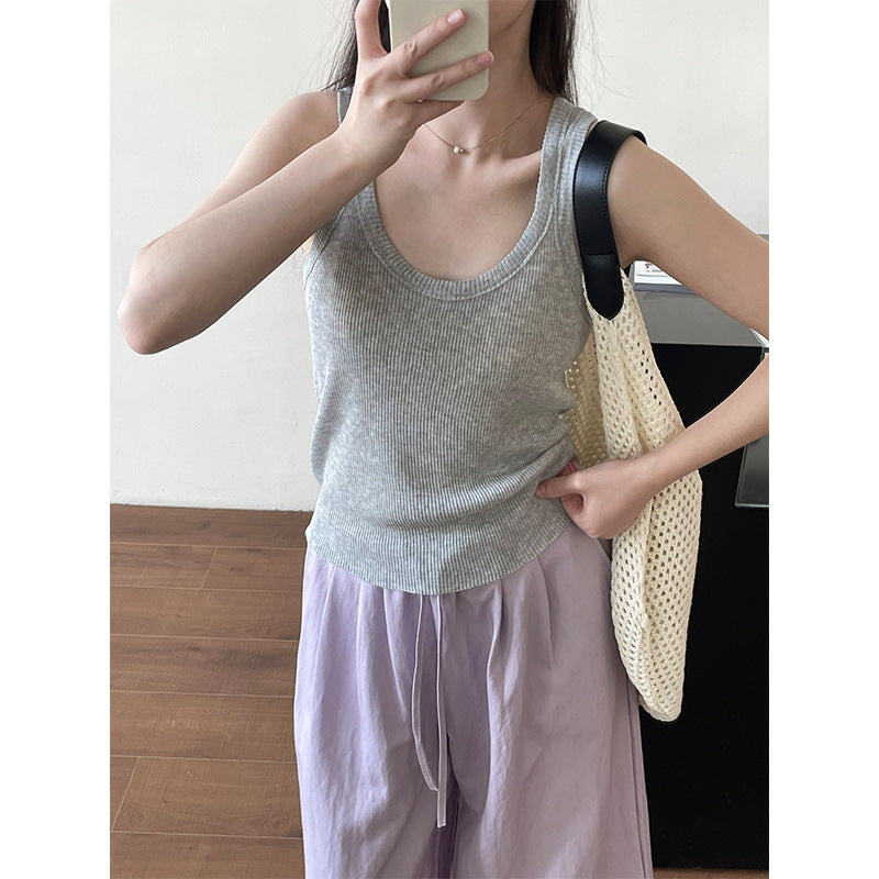 【cimYL219】實拍春夏顯瘦百搭針織背心250403