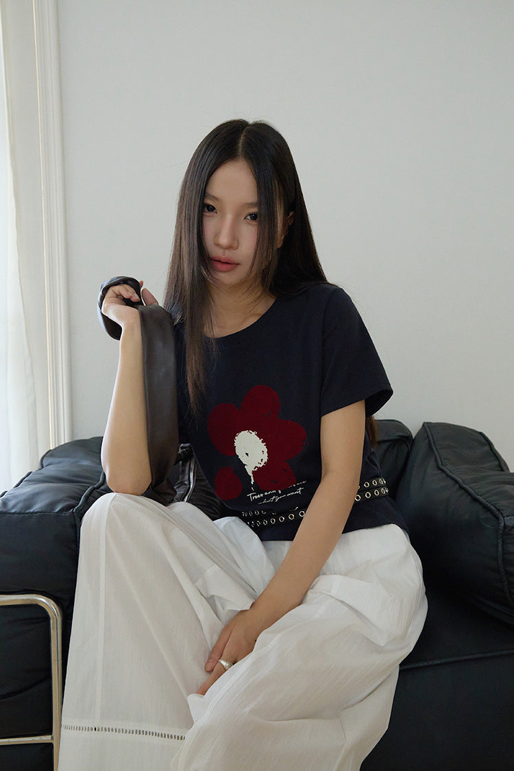 【L3020】實拍棉麻高腰九分寬鬆顯瘦寬褲250721