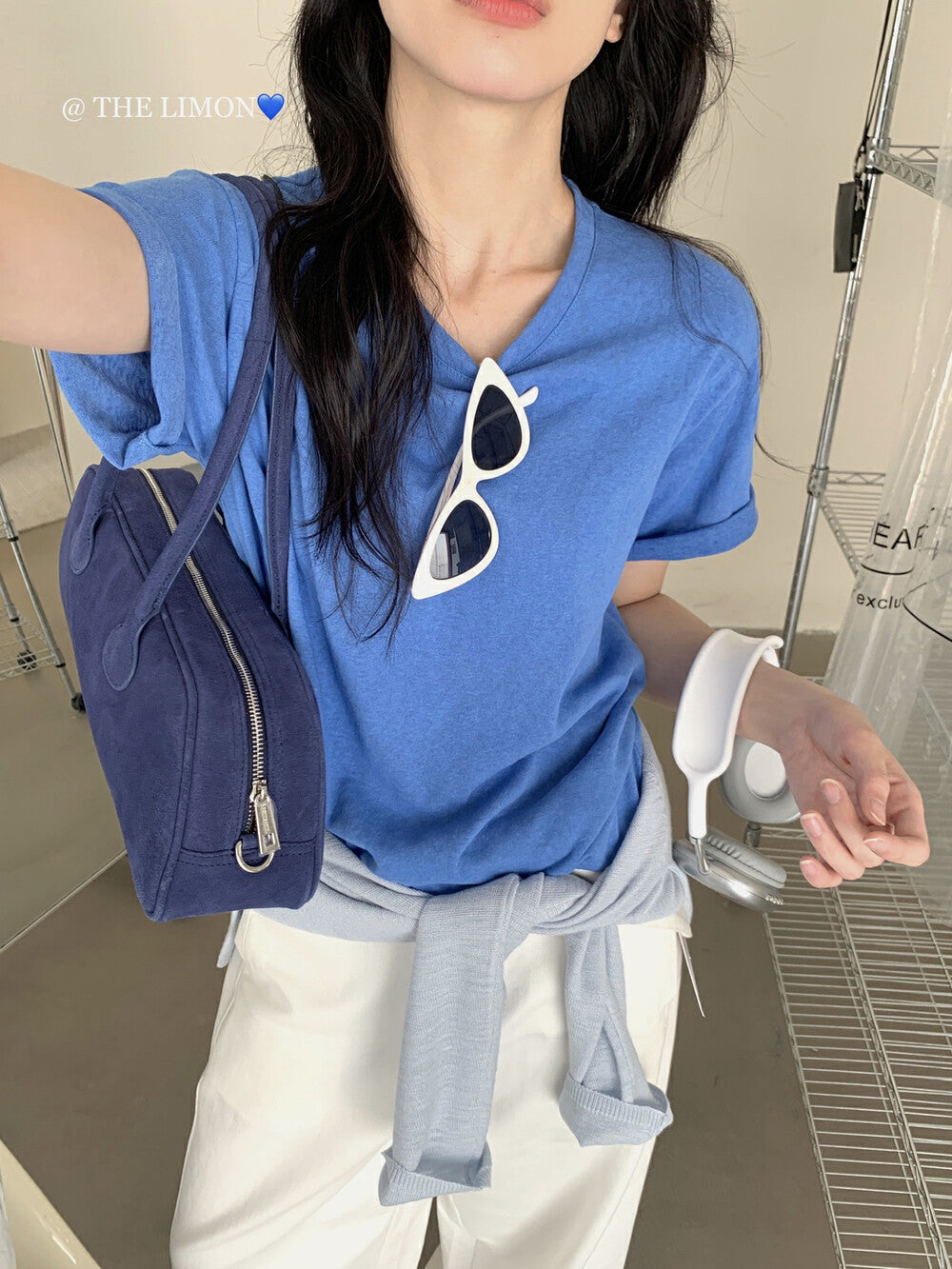 【L8330】實拍夏季糖果色棉質短袖寬鬆T恤250505