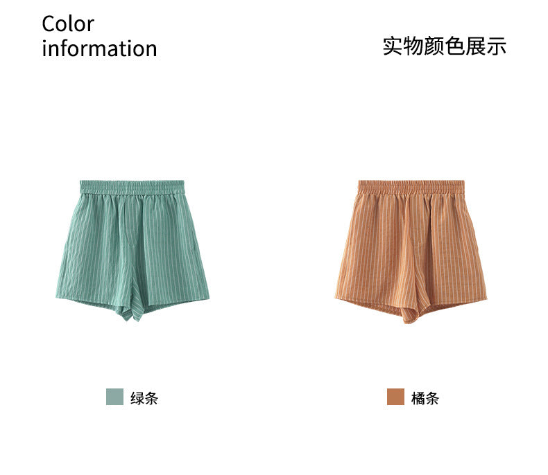 【H5185】實拍夏天清新寬鬆直筒休閒短褲250415