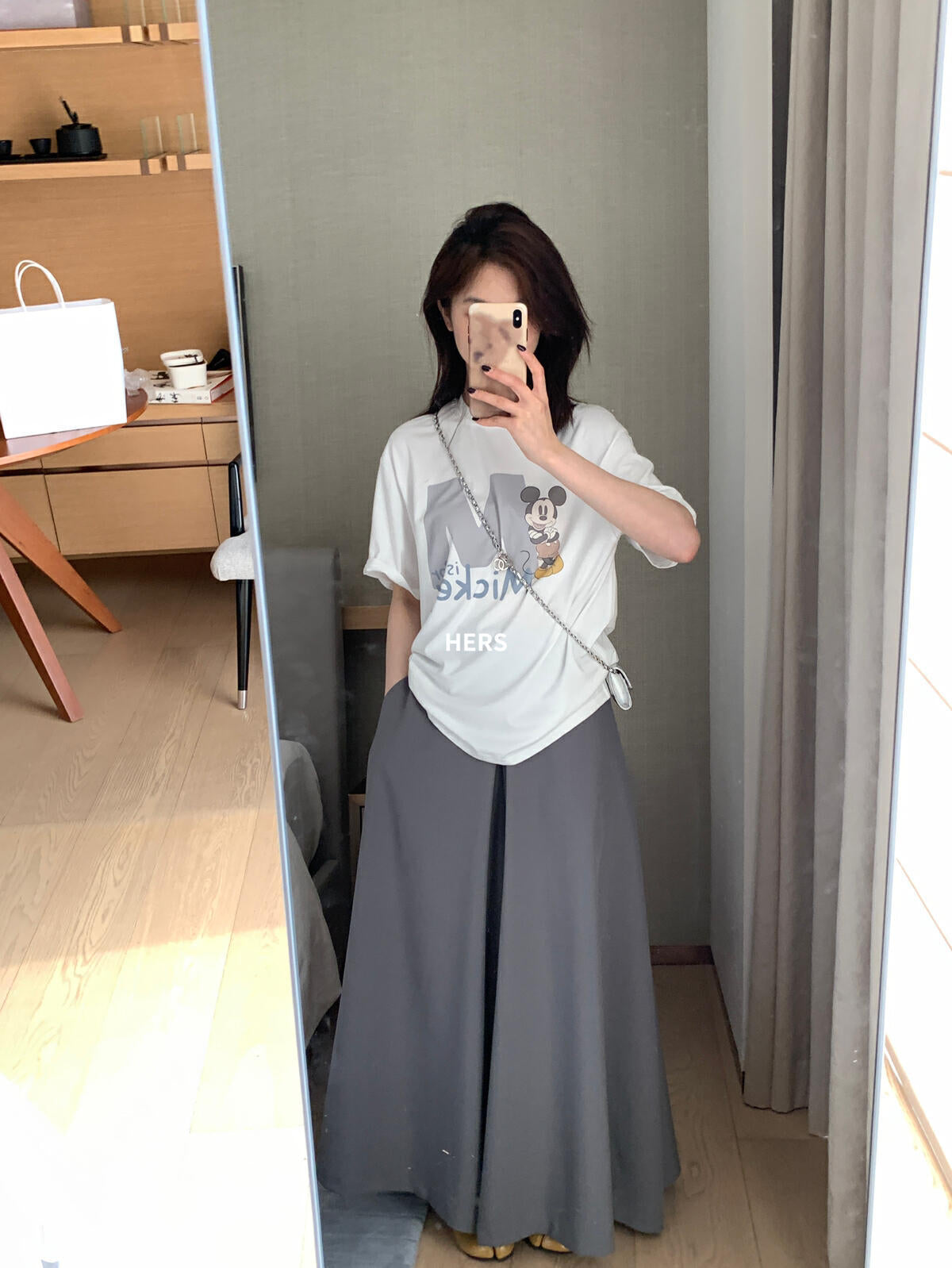 【L20610】實拍簡約日常印花寬鬆舒適短袖T恤250602